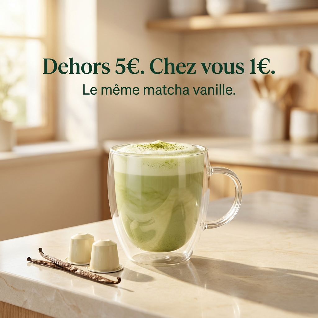 Capsules Matcha compatibles Nespresso® - Vanille